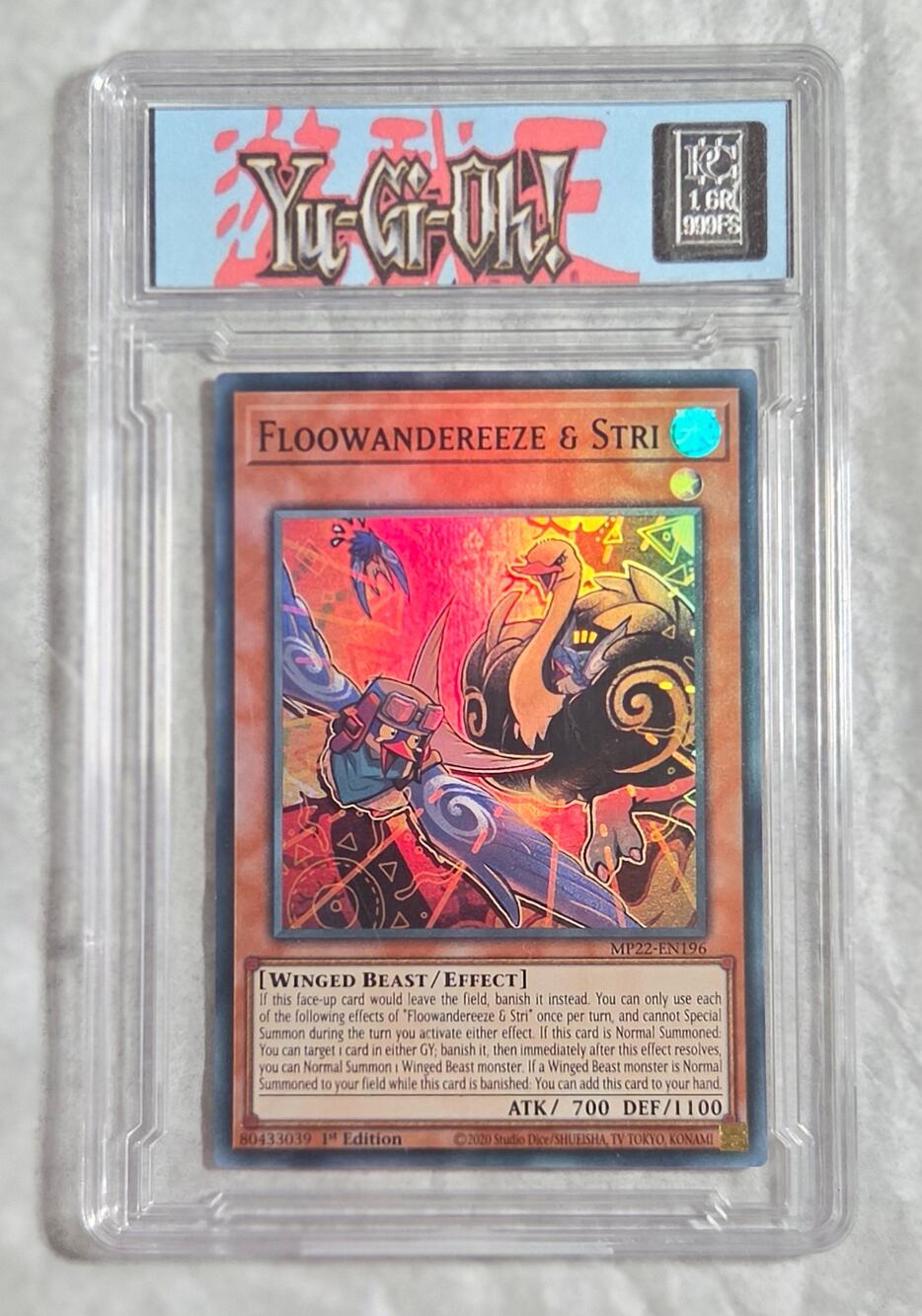 Yu-Gi-Oh! Floowandereeze & Stri MP22-EN196 1st Edition Holo 1 Grian Of Silver